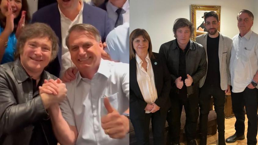 "Una conversación entre amigos": Milei recibe a Bolsonaro antes del traspaso de gobierno en Argentina