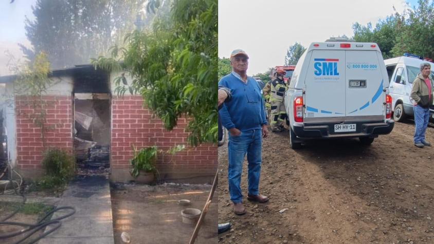 Pareja de adultos mayores muere en incendio de su casa en Angol