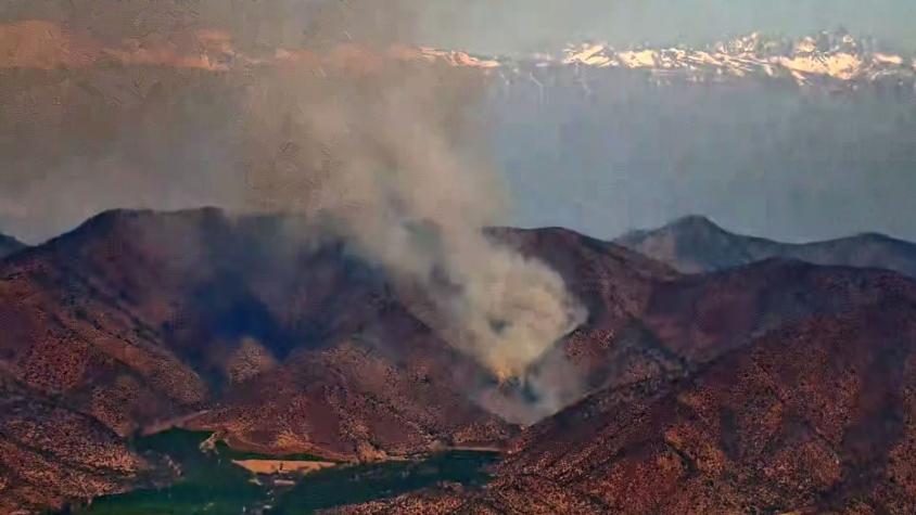 Fuego consume al menos 80 hectáreas: Alerta amarilla para provincia de Melipilla por incendio forestal