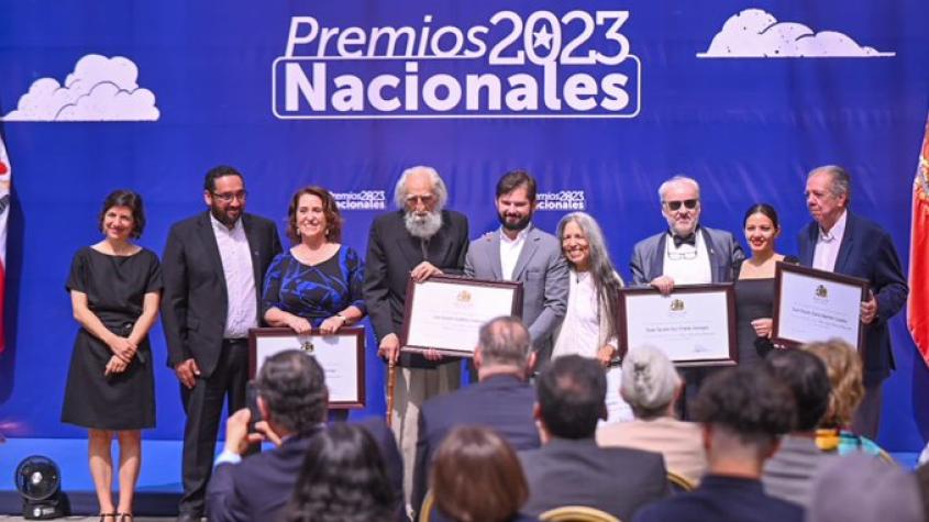 Presidente Gabriel Boric entregó en La Moneda los Premios Nacionales 2023