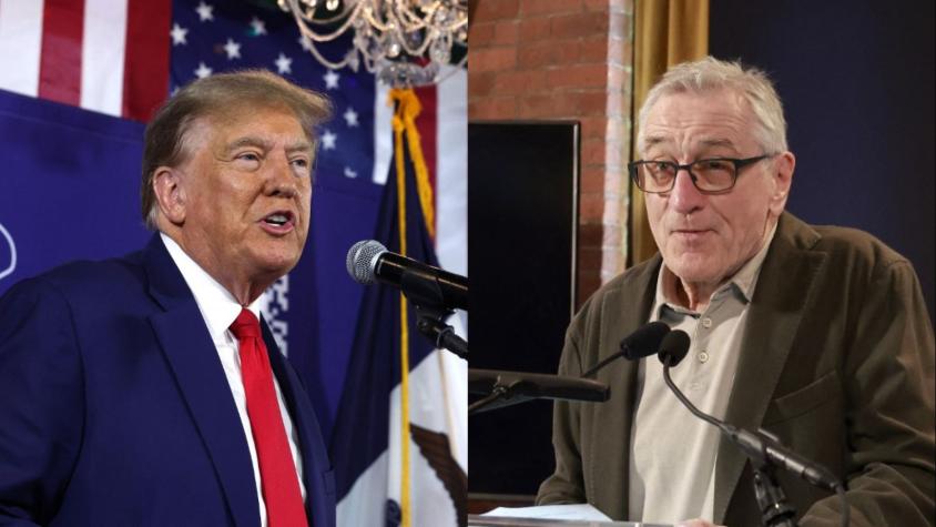 Donald Trump tilda de "enano mental" y "estúpido animal" a Robert De Niro