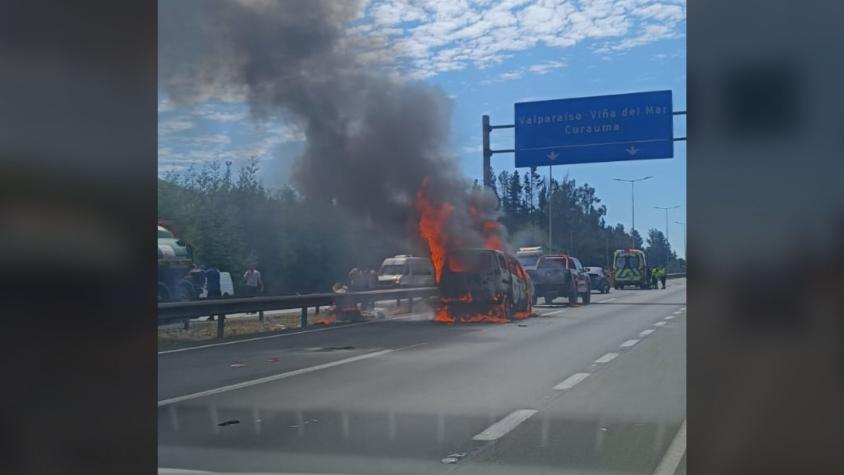 Accidente en Ruta 68 provoca kilométrico taco en dirección a Valparaíso