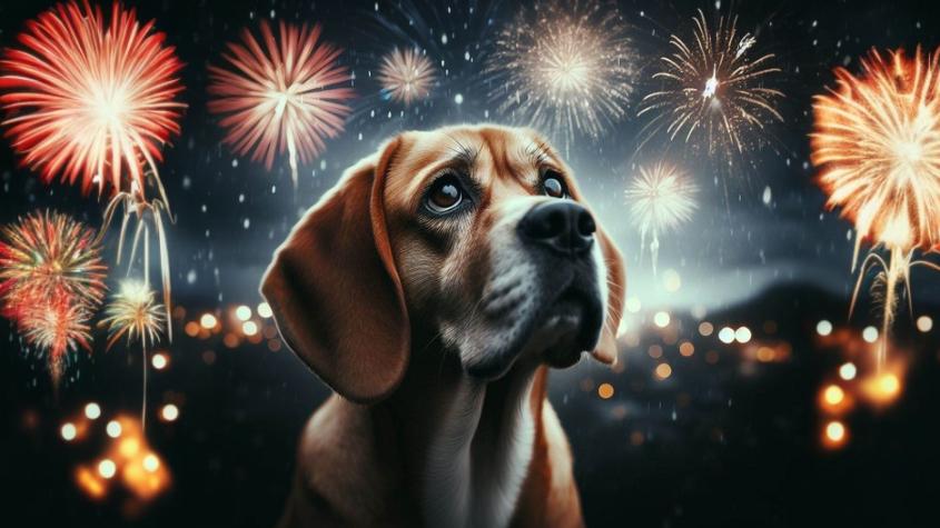 Año Nuevo: ¿Cómo cuidar a nuestra mascota de los fuegos artificiales?
