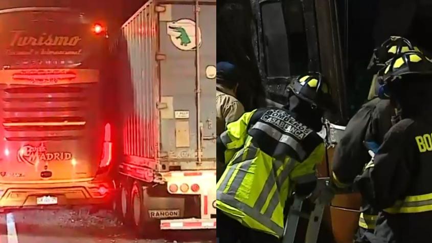 Tragedia en túnel Zapata: Conductor de bus murió tras choque múltiple con camiones