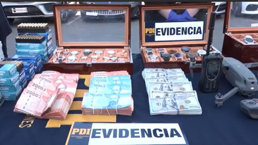 Vehículos de alta gama, armas, dinero y más: La incautación de la PDI a detenidos por el megafraude tributario