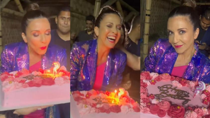 De fiesta y una gran torta: Así fue la alocada celebración de cumpleaños de Karla Constant grabando 'Tierra Brava' en Perú