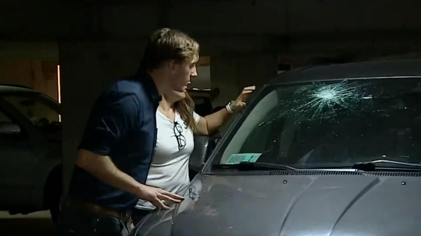 Conductora fue atacada con una piedra en Costanera Norte: Resultó ilesa