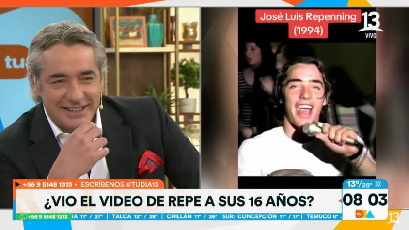"Me da vergüenza": La reacción de José Luis Repenning tras video viral de cuando tenía 16 años