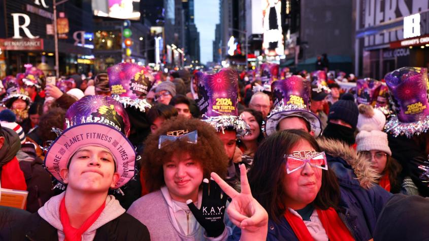 En Vivo: Llegó el 2024 a Times Square en Nueva York