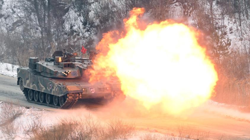 Corea del Sur y Estados Unidos desarrollan ejercicios con fuego real cerca de frontera norcoreana