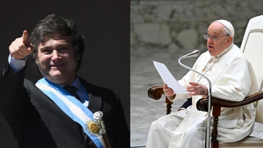 Milei invita al papa a Argentina tras llamarlo "representante del maligno" años atrás