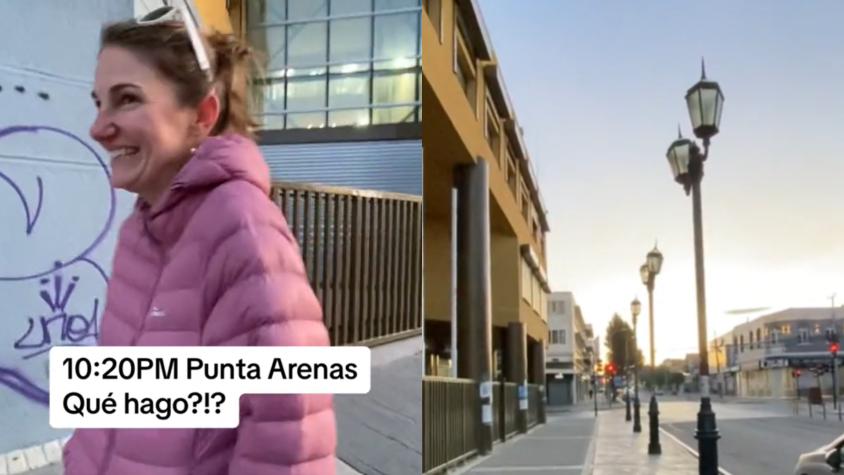 "Mis hijos no creen que es de noche": Turista se hace viral por mostrar extenso atardecer en Punta Arenas