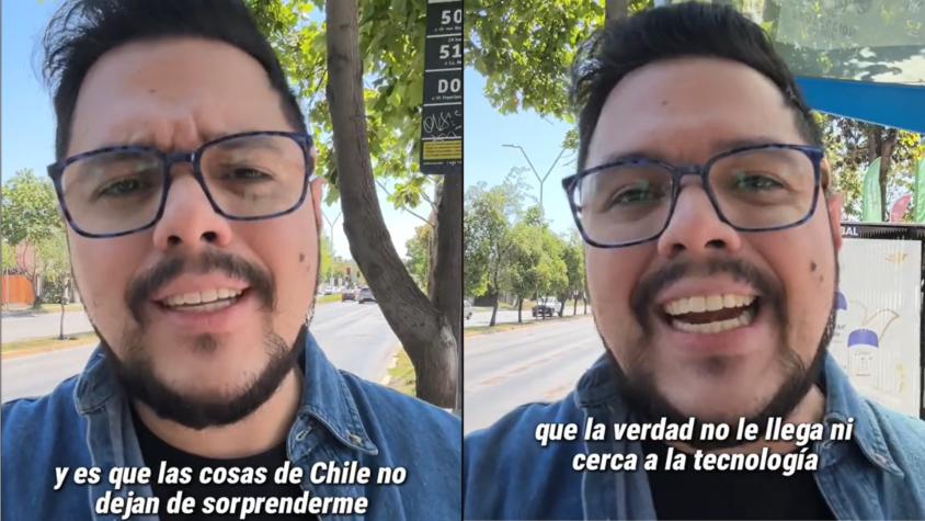 Tiktoker venezolano envió mensaje a los chilenos: "No están tan mal como piensan”