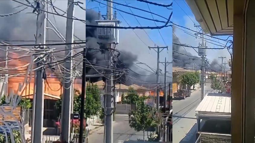 Incendio en San Bernardo: Bombero resultó lesionado 