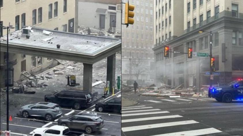 Las impactantes imágenes que dejó una explosión de hotel en Estados Unidos: al menos 10 heridos