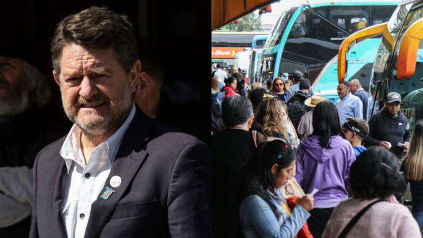 Gobernador Orrego se suma a propuesta de poner militares en terminales de buses: "Faltan manos"