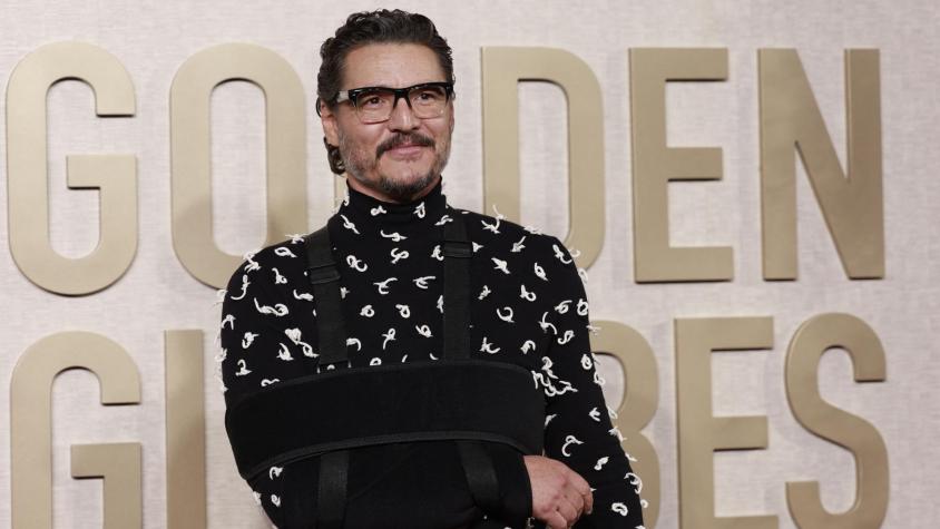 Este fue el accidente por el que Pedro Pascal apareció con cabestrillo en los Globos de Oro: deberá ser operado