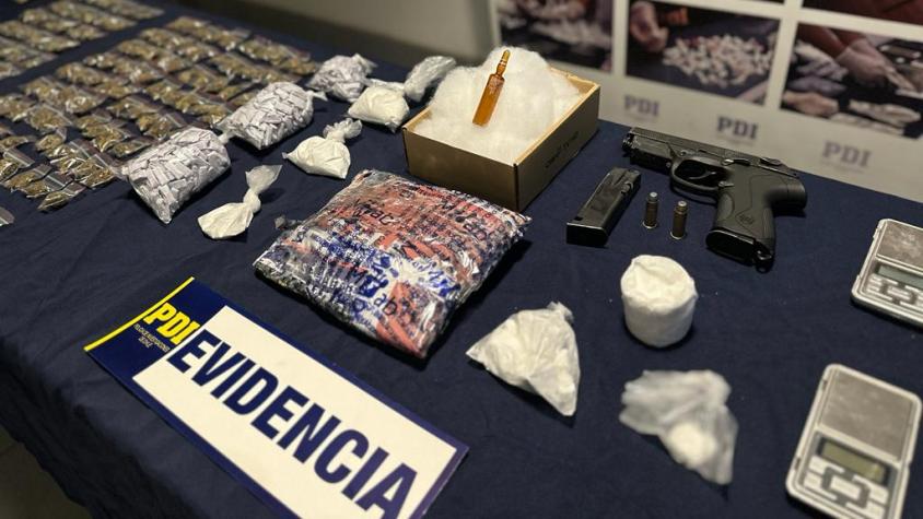 Incautan fentanilo, cocaína y marihuana tras allanamientos en San Joaquín 