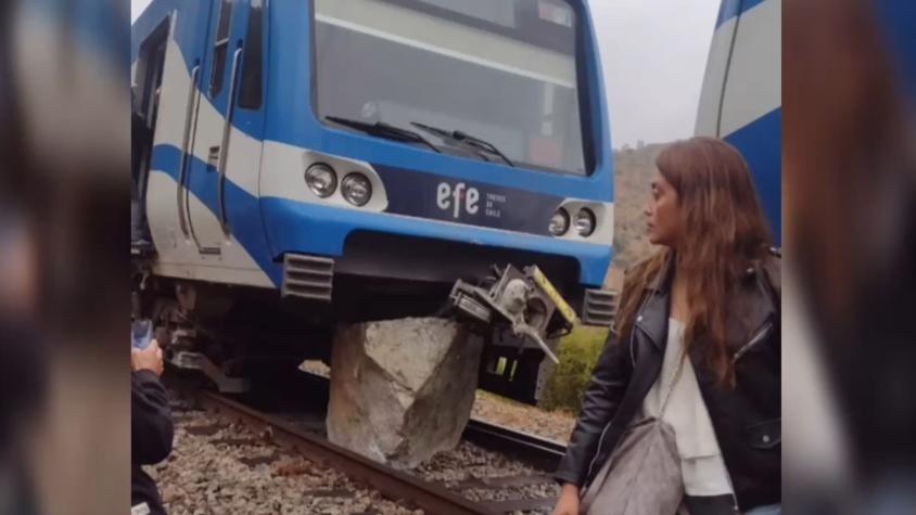 Revelan posible causa de desprendimiento de roca que golpeó vagón del Metro de Valparaíso