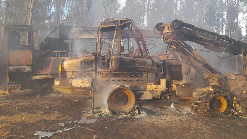 Curanilahue: Presunto ataque incendiario provocó incendio forestal