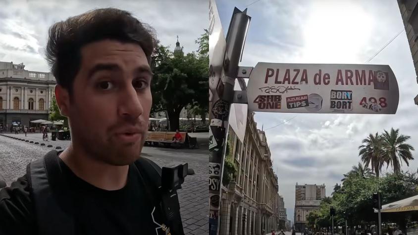 Youtuber argentino visitó Plaza de Armas y su reacción fue viral: “Me sentí muy incómodo”
