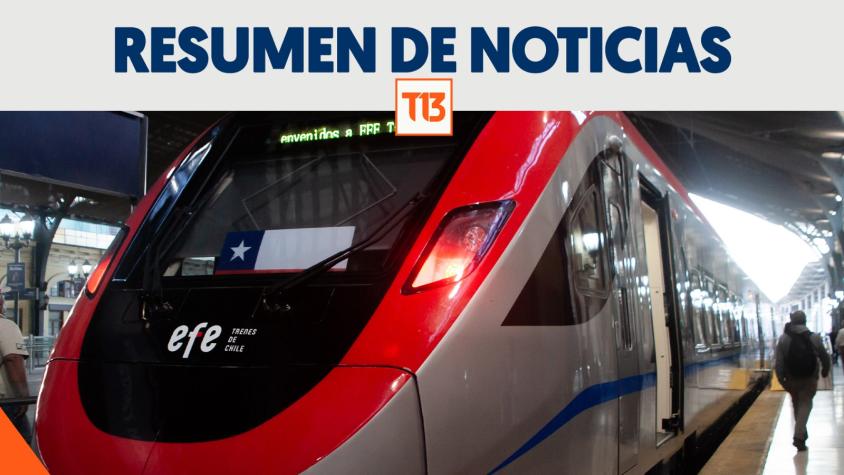 Resumen de noticias 19 de enero: Chile estrenó el recorrido del tren más rápido de Sudamérica