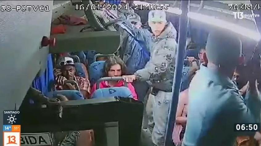 Violenta banda asalta a con pistolas a pasajeros en buses interurbanos