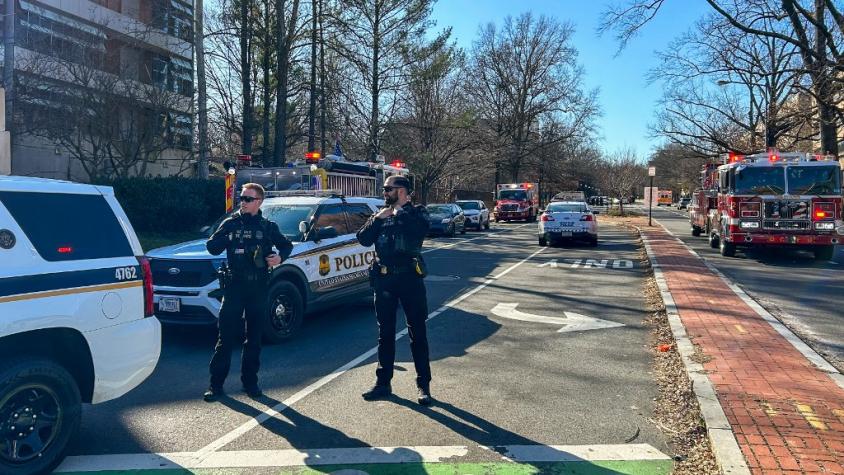 Aviador estadounidense se prende fuego frente a embajada de Israel en Washington