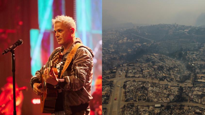 "Mi pensamiento está en Valparaíso": Alejandro Sanz anuncia ayuda para familias damnificadas por incendios forestales 