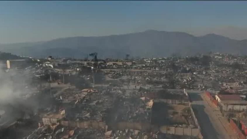 El avance destructor de los incendios forestales en la Región de Valparaíso