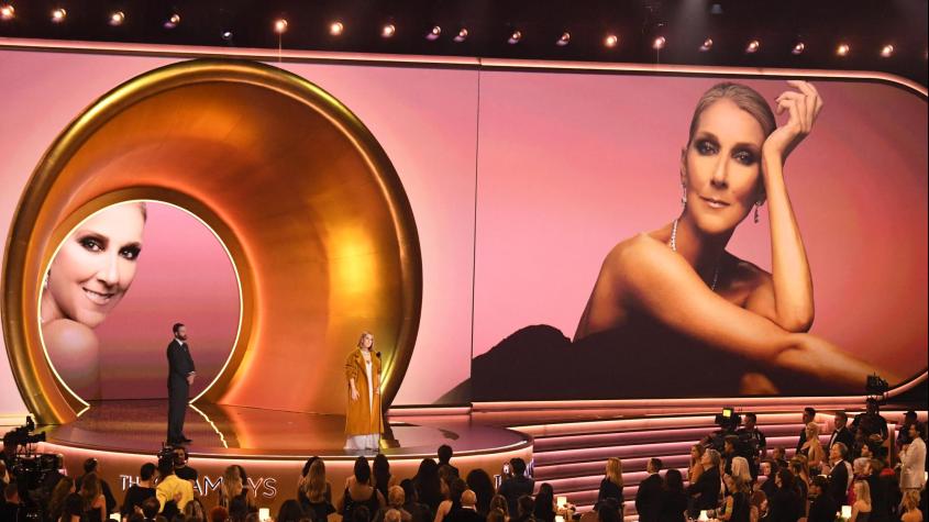 Celine Dion sorprende con emotiva aparición en los premios Grammy