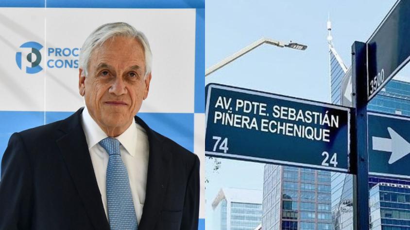 Vecinos de Las Condes aprueban renombrar emblemática calle por Avenida Sebastián Piñera Echenique