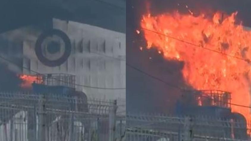 Fuego consume bodegas de Tricolor en Viña del Mar: Se registran explosiones en sector industrial