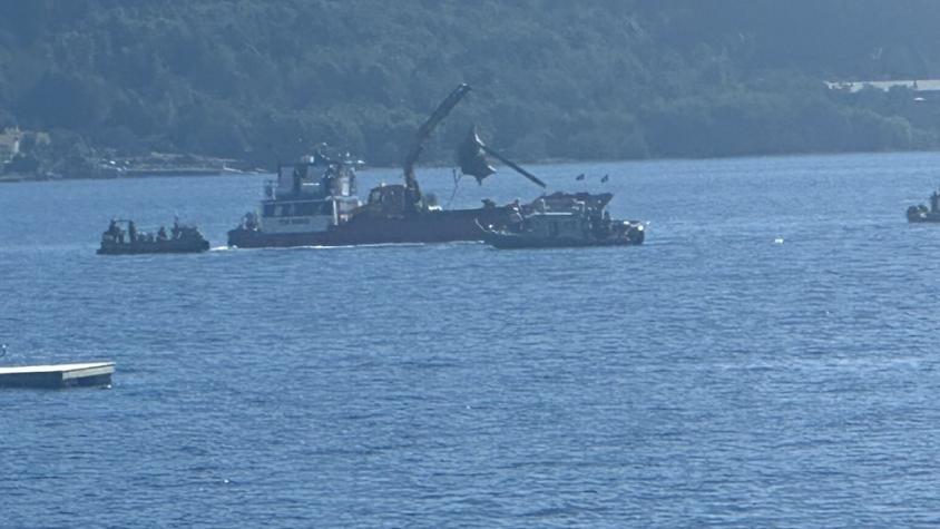 Extraen desde Lago Ranco helicóptero del expresidente Sebastián Piñera