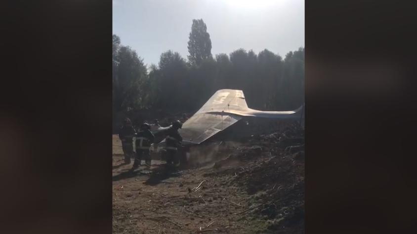 Avioneta cayó en aeródromo de Villarrica: No hay reporte de heridos
