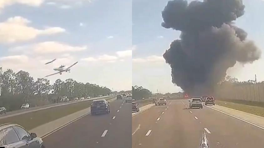 Video captura la impactante caída de un jet privado en Estados Unidos que dejó a dos personas fallecidas