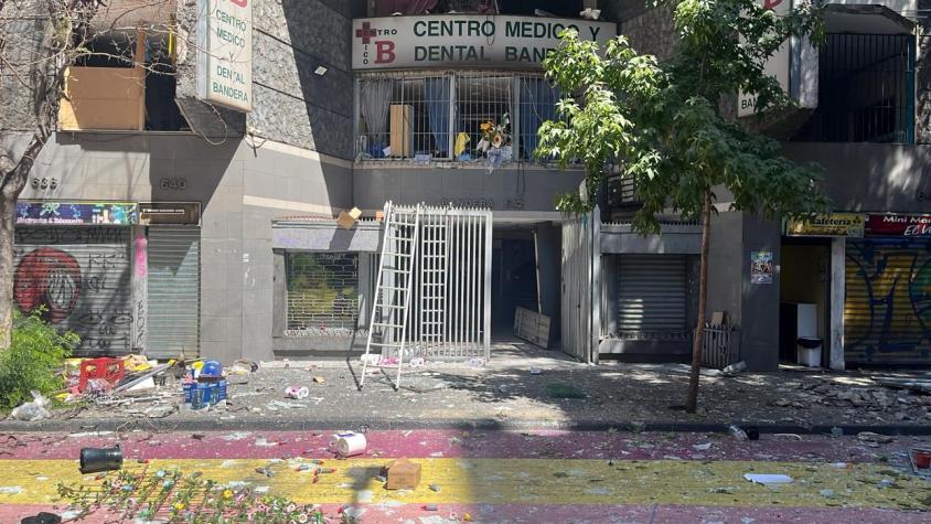 Se registra explosión en local del centro de Santiago: Hay cuatro heridos, entre ellos una menor
