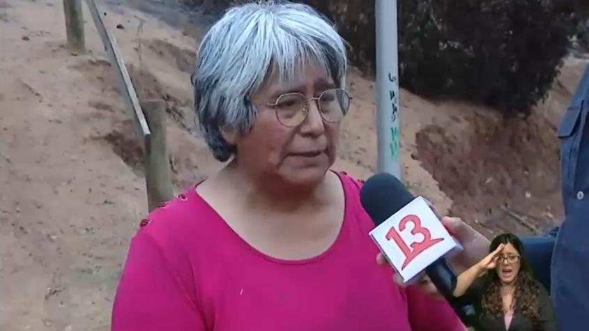Vecina de Achupallas en Viña del Mar pide retiro de cuerpos de fallecidos: "A mi vecino aún no lo sacan"