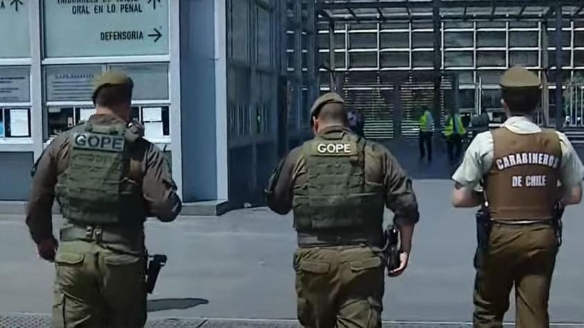 Evacúan Centro de Justicia por aviso de bomba: Carabineros realizó operativo