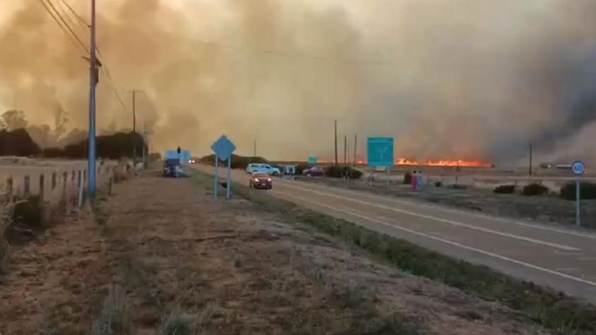 Incendio en Victoria obliga a evacuar tres sectores de la comuna