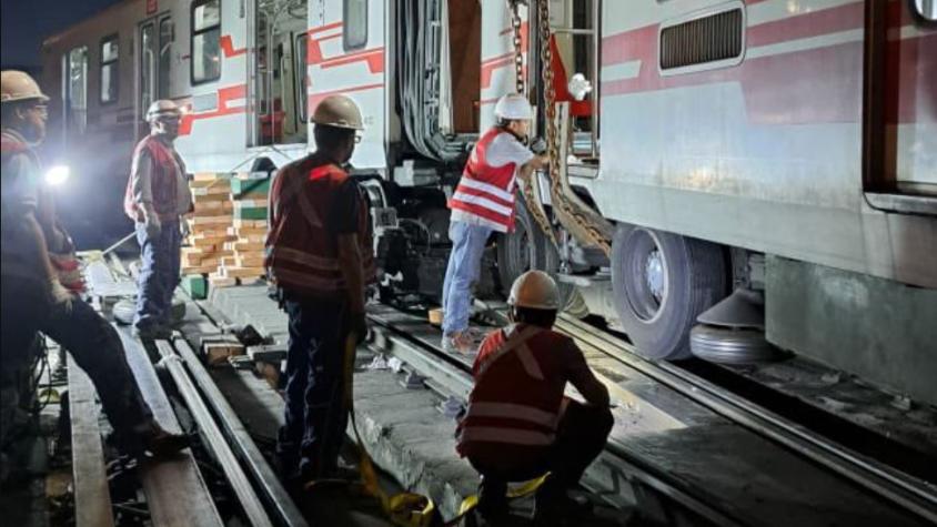 Metro continúa trabajando tras descarrilamiento de tren: Servicio en Línea 1 se mantiene parcial