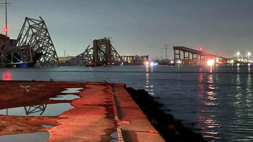Bomberos busca a más de 20 personas luego que barco derrumbara puente en Baltimore