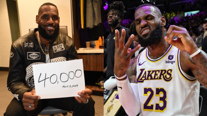 LeBron James es el primer jugador de la NBA en anotar 40.000 puntos