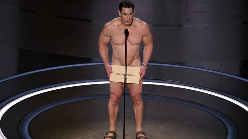 John Cena apareció desnudo en la ceremonia de los Premios Oscar 2024