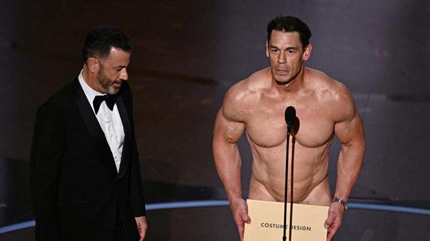 La foto que aclara si John Cena estuvo completamente desnudo en los Oscar