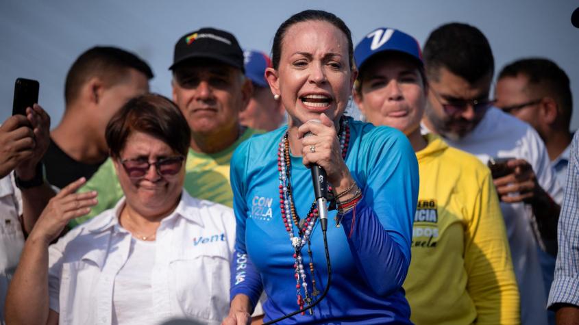 María Corina Machado acusa “brutal represión” contra su equipo de campaña por parte de Nicolás Maduro