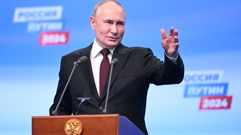 Putin es reelecto en Rusia con un 87% de los votos: Gobernará hasta 2030