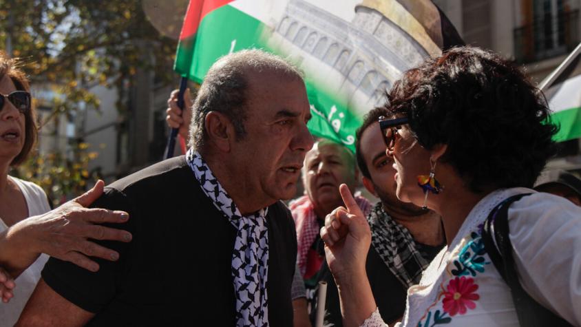 Expulsan a Checho Hirane de marcha pro Palestina: El humorista recibió insultos