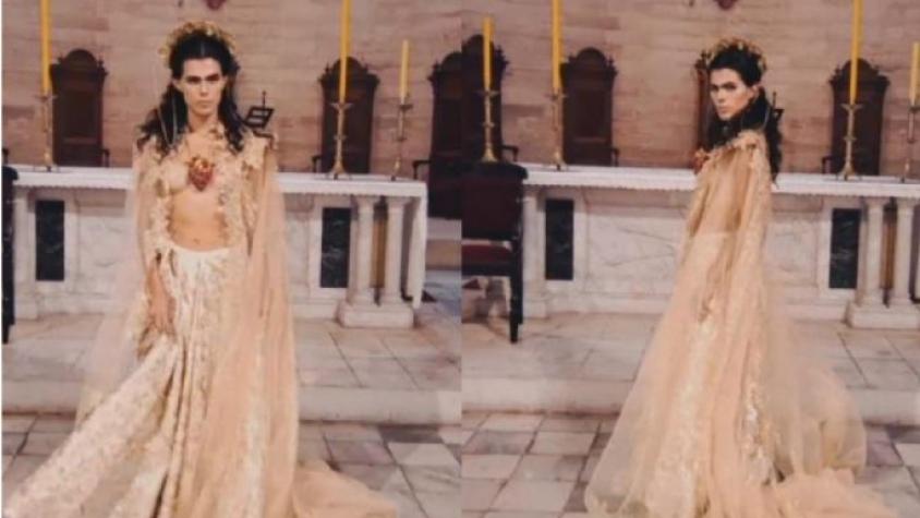Escándalo en La Serena por sesión de fotos de modelo trans en altar de la catedral