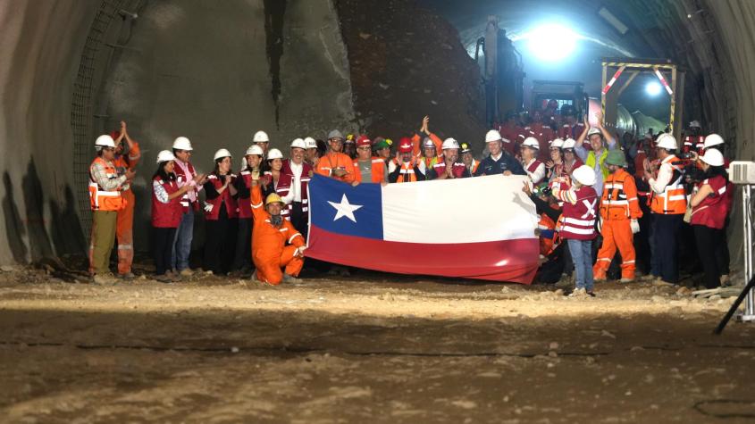 Primer encuentro de túneles: así avanza la construcción de la futura Línea 7 del Metro de Santiago